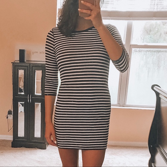 Striped Sequined Dress - Picture 2 of 4